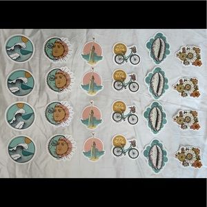 Puravida set of 4 sticker sets (24 stickers)